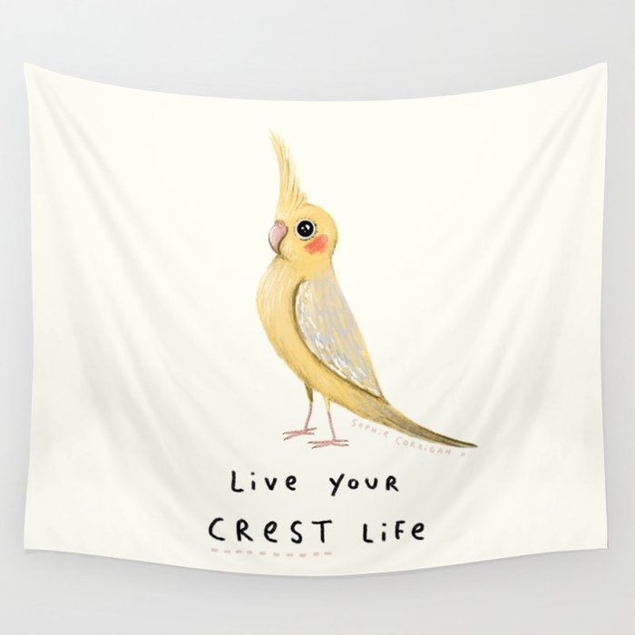 Live Your Crest Life Wall Tapestry