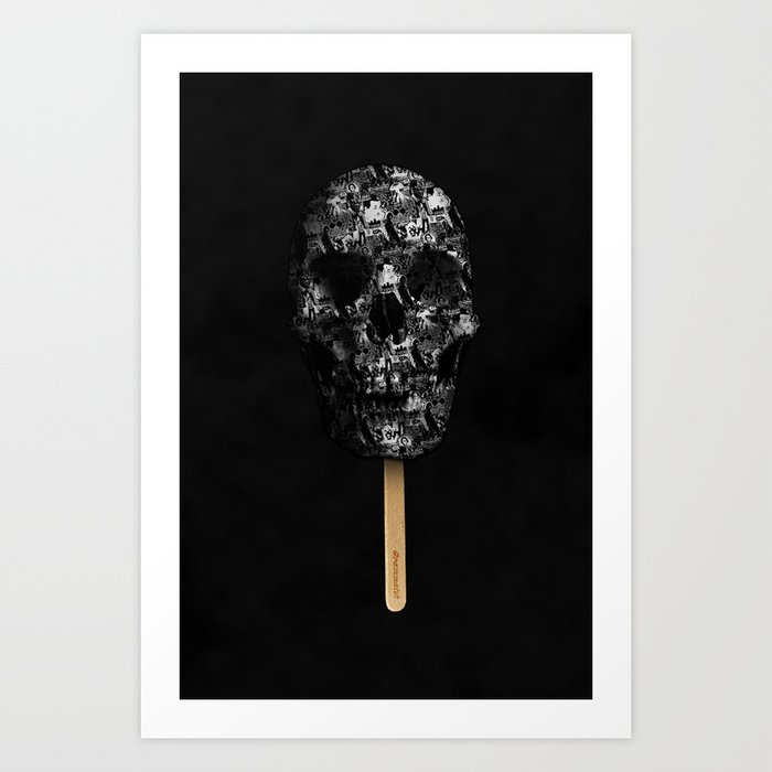 Skull Pop Art Print