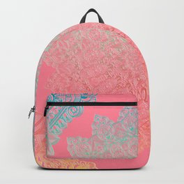 Paradise Pink Mandala Orchard Sunlight Ombre Textiles Decor Backpack