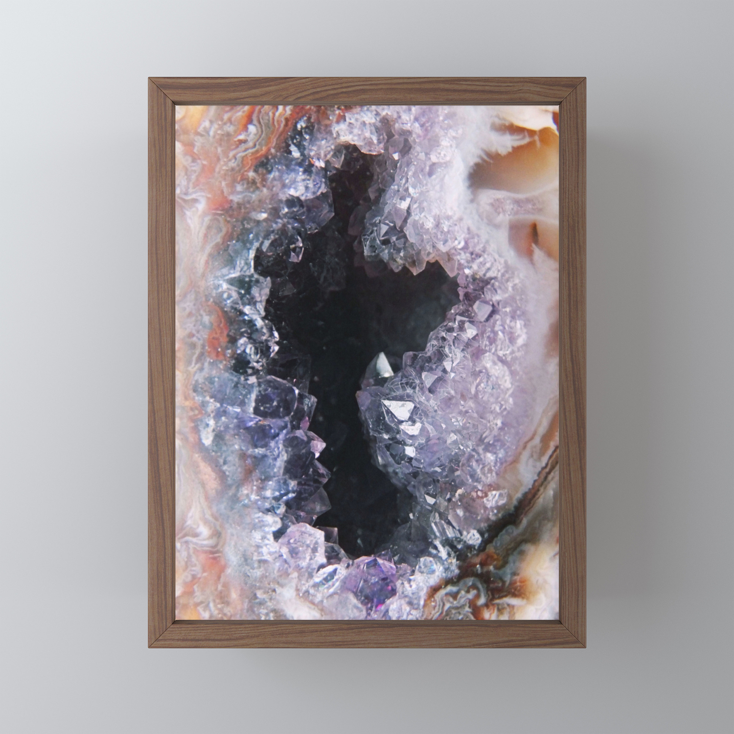 Amethyst Crystal Geode Framed Mini Art Print By Sexyeyes69 Society6