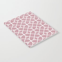 Pink and White Minimal Geometric Shape Pattern Pairs DE 2022 Popular Color Rose Meadow DE6025 Notebook