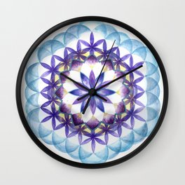 Levender Mandala Wall Clock
