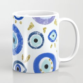 Evil Eye Pattern Art  Coffee Mug | Evileyepainting, Simpleblueart, Evileyeart, Simpleeyedrawing, Crayondrawing, Digital, Blueeyesdrawing, Evileye, Minimalisteyes, Eyepatternprint 