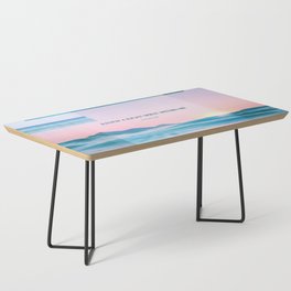 Bible Verse Ocean Collage Coffee Table