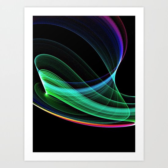 rainbow green Art Print