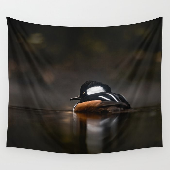 A Gentle Morning at the Lake - Duck Animals Wall Tapestry