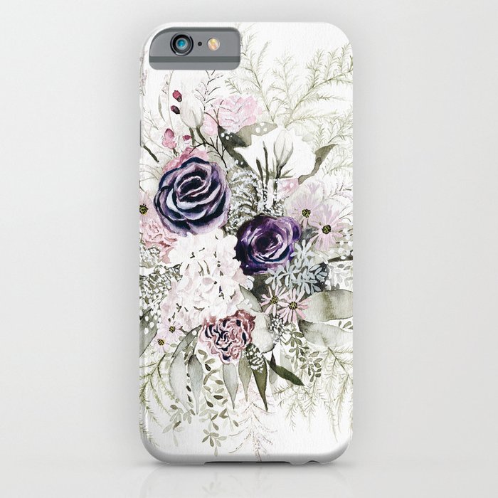 Purple Bouquet iPhone Case