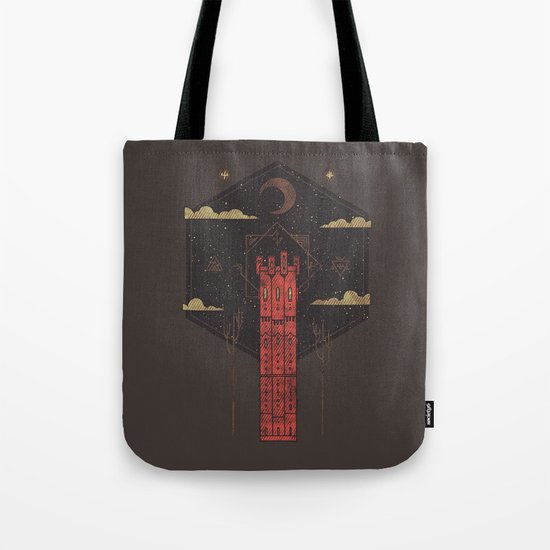 The Crimson Tower Tote Bag