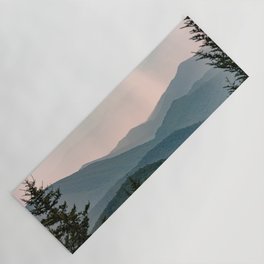 Smoky Mountain Pastel Sunset Yoga Mat