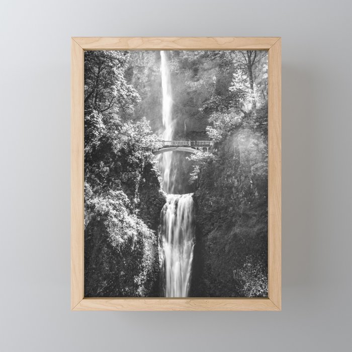Multnomah Falls Oregon Framed Mini Art Print