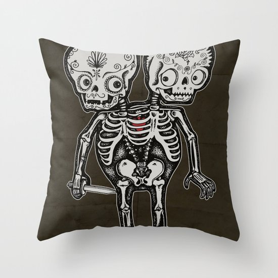 Twinsies Throw Pillow