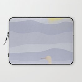 Blue Waves, Sandpiper and Sun on the Pacific Coast Laptop Sleeve