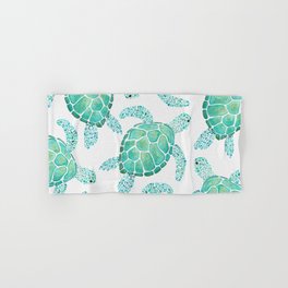Sea Turtle Pattern - Blue Hand & Bath Towel