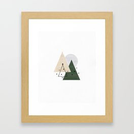 Modern Christmas Trees I Framed Art Print