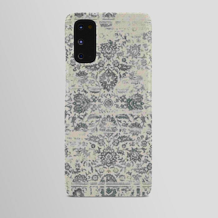 antique blue and grey carpet Android Case