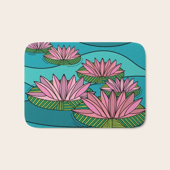 WATER LILIES Bath Mat