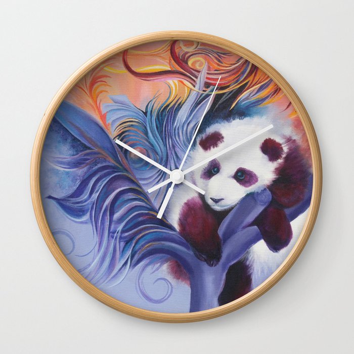 Panda's Dayddream Wall Clock