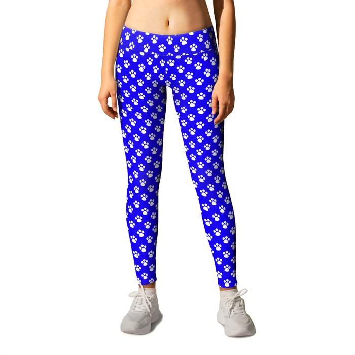 Blue paw new arrivals print leggings