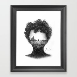 The Thinker Framed Art Print