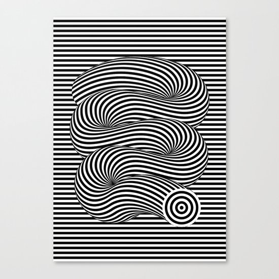 OPTICAL Slinky Canvas Print