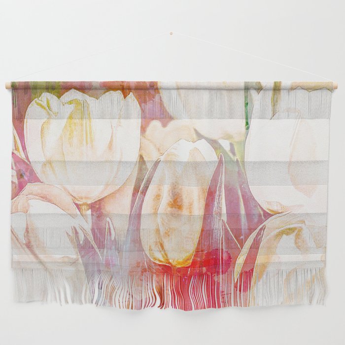 Tulip Fever Abstract Art Wall Hanging By Artaddiction45 Society6