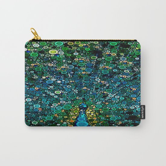 :: Peacock Caper :: Carry-All Pouch