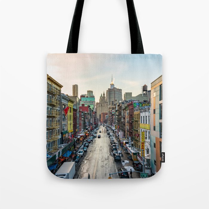 New York City | Colorful Skyline Tote Bag