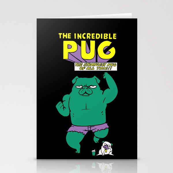 The Incredible Pug Stationery Cards
