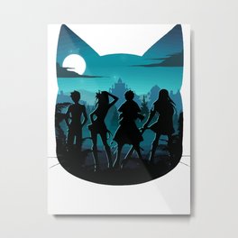 Happy Silhouette Metal Print | Fairy, Graphicdesign, Fairytail, Silhouette, Natsu, Lucy, Guild, Happy, Team, Tail 