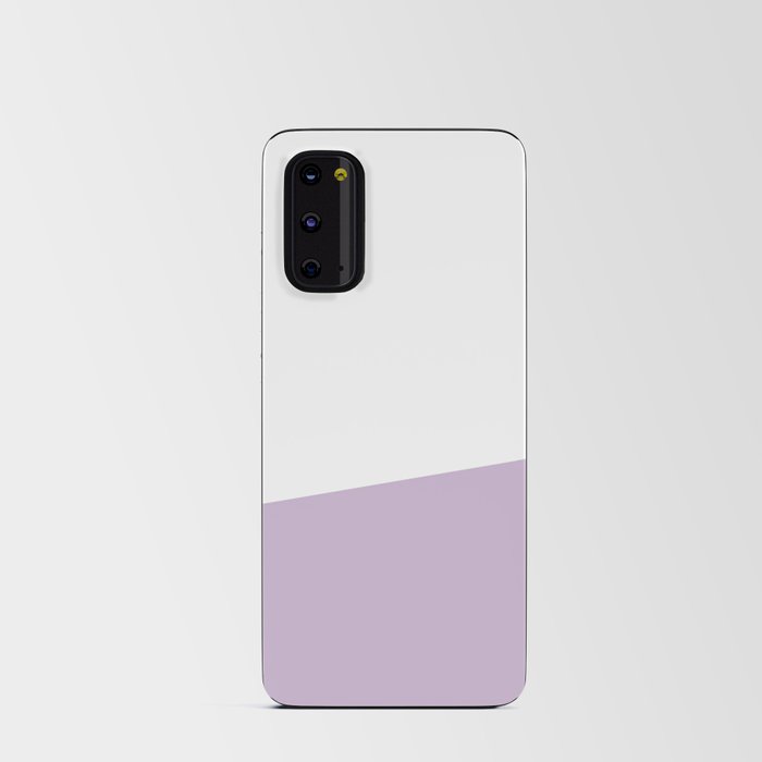 Stripe Block (lavender/white) Android Card Case