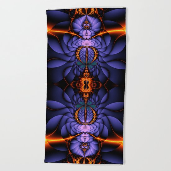 Released, Artistic Fractal abstract Beach Towel