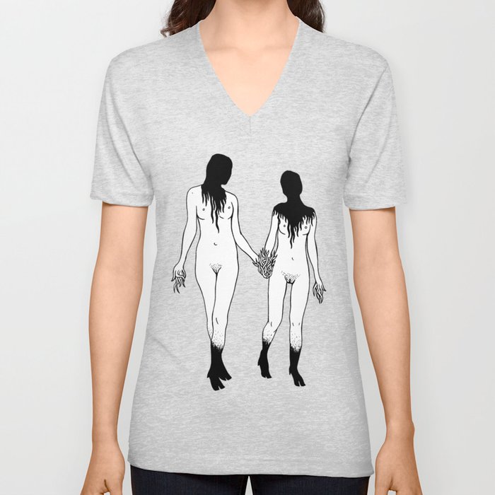 Extraterrestrial COUPLE V Neck T Shirt