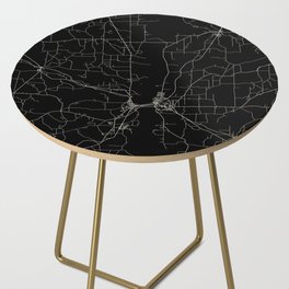 Macon County - minimalist map  Side Table
