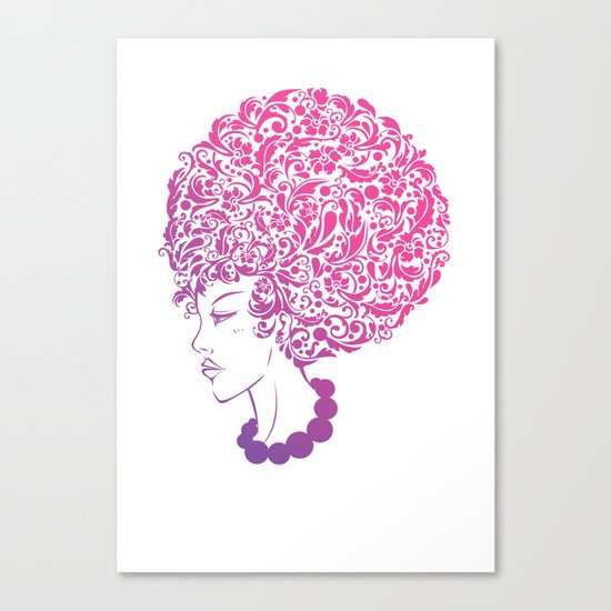 Ms. Floral Canvas Print