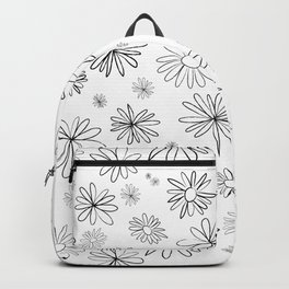 daisies and chamomile Backpack | Pattern, Drawing, Digital, Daisy, Spring, Vectorial, Flowers 