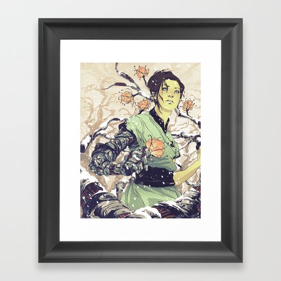 Glitches Framed Art Print
