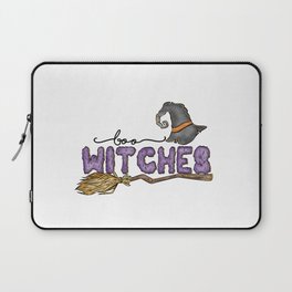 Boo witches funny Halloween Spider Ghost Laptop Sleeve