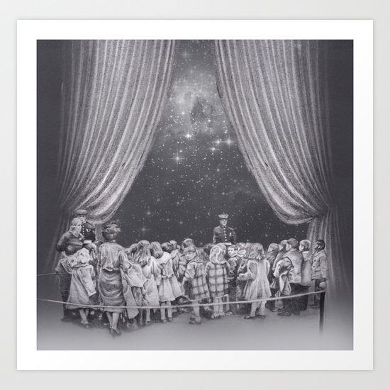 In which flash photography is discouraged Art Print