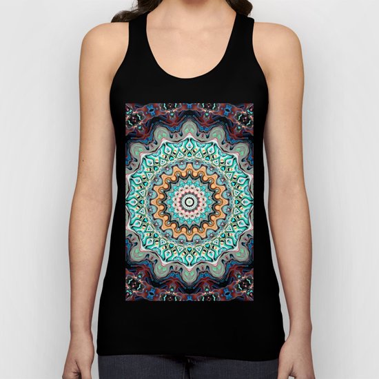 Colorful Kaleidoscope Rings Unisex Tank Top
