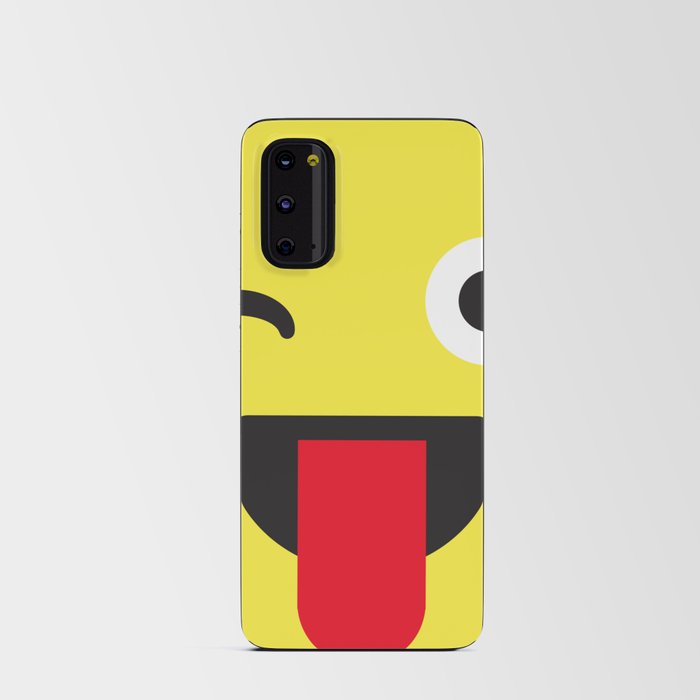 Wink Tongue Out Face Emoji Android Card Case