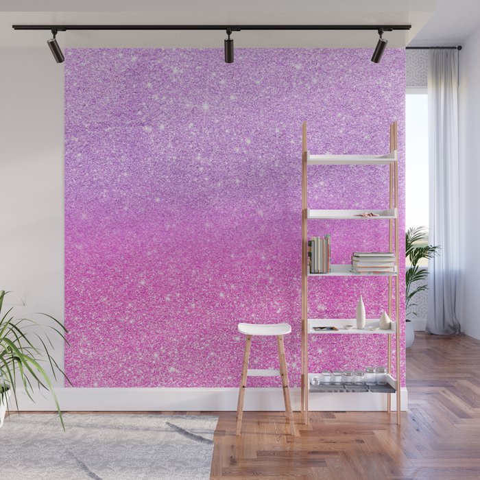 Modern Girly Purple Pink Glitter Ombre Wall Mural By Girlytrend Society6 Use them in commercial designs under lifetime, perpetual & worldwide rights. modern girly purple pink glitter ombre wall mural by girlytrend