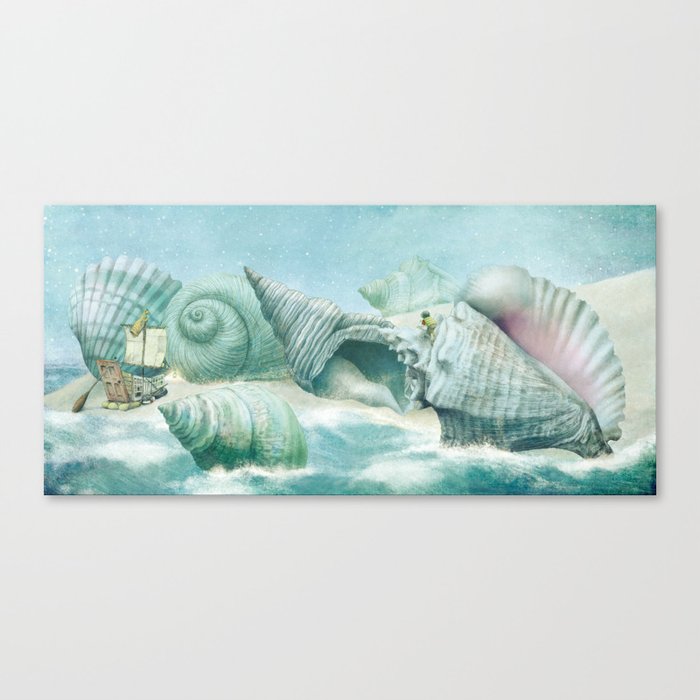 The Island of Giant Shells Canvas Print