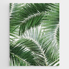Palm Jungle Pattern #1 #tropical #wall #art #society6 Jigsaw Puzzle