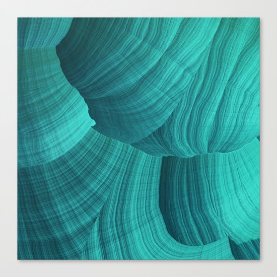Turquoise Sediment Canvas Print