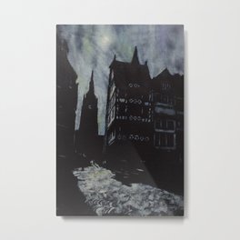 Gothic church in Altstadt (city center) rising above buildings at sunet- Frankfurt, Germany Metal Print | Frankfurtskyline, Churchart, Buildingfrankfurt, Europeanchurch, Gothicchurch, Church, Frankfurt, Frankfurtcity, Frankfurtchurch, Painting 
