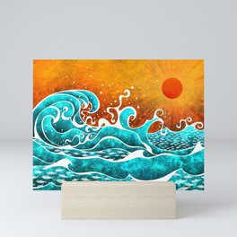 Hot sunset Mini Art Print