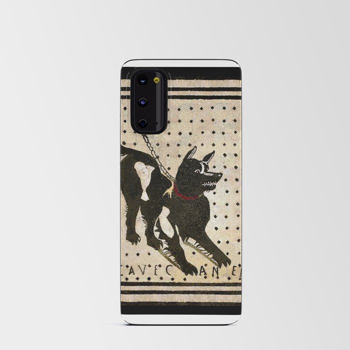 Pompeii Dog mosaic (Beware of Dog) Android Card Case