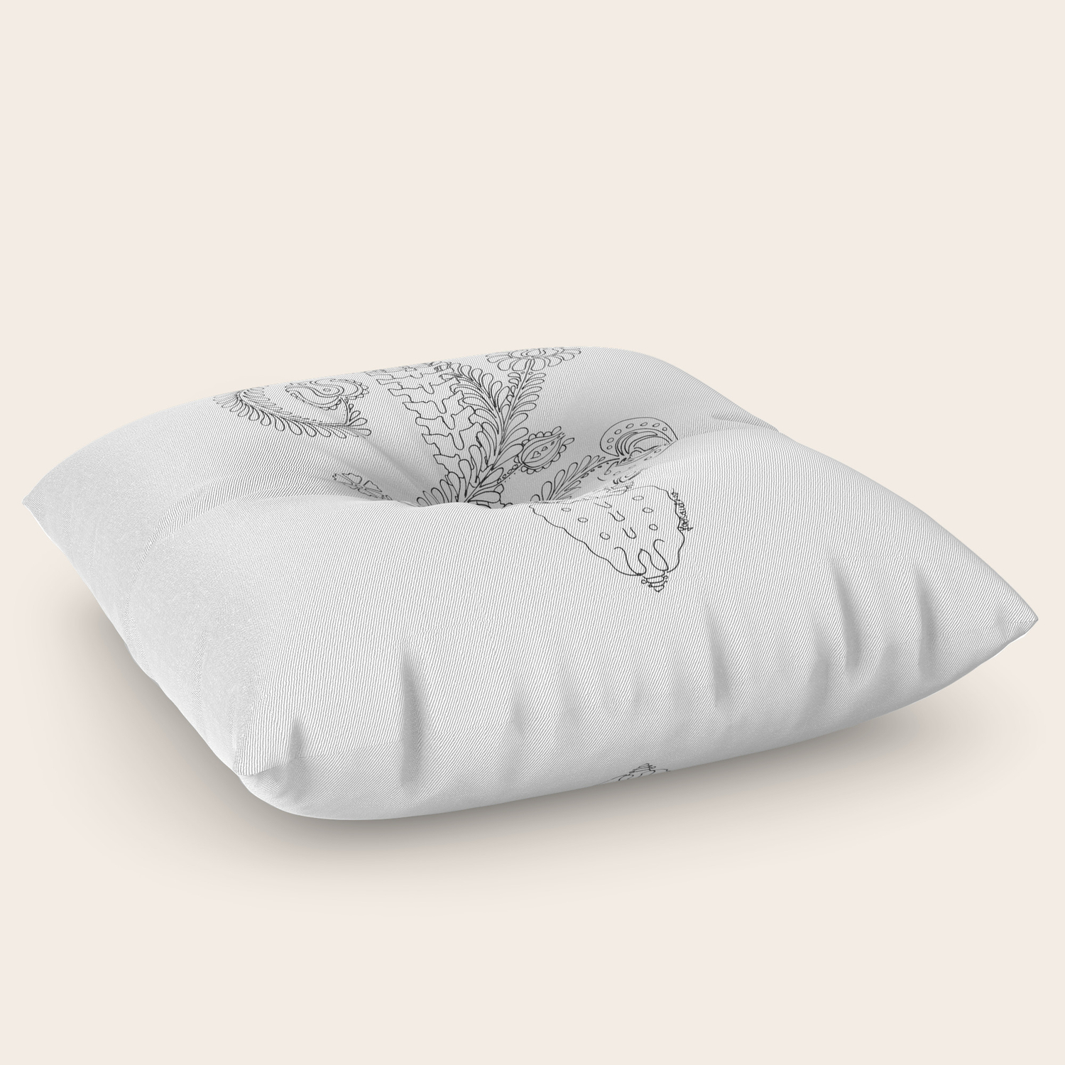 floor pillow with back