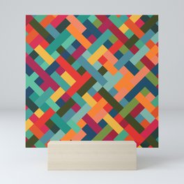 Weave Pattern Mini Art Print