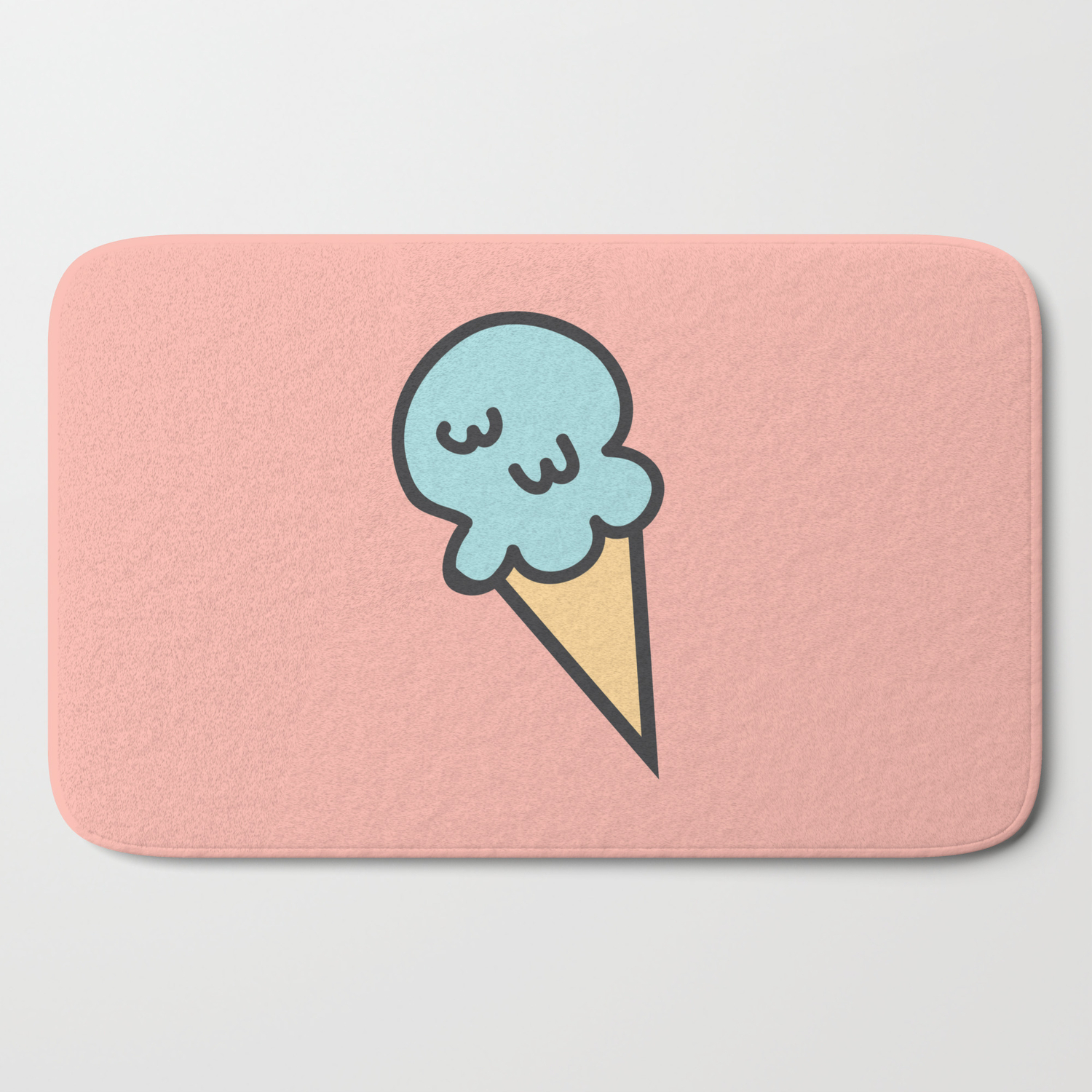 Cotton Candy Ice Cream Bath Mat By Na Momochi Society6